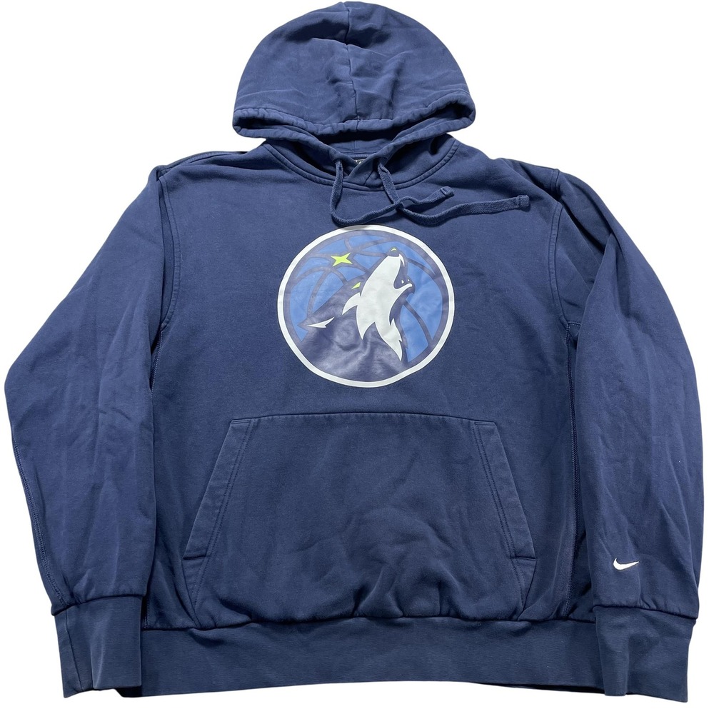 Minnesota Timberwolves Sweatshirt Mens Medium Blue NBA Basketball Nike Hoodie
